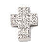 304 Stainless Steel Rhinestone Slide Charms STAS-P421-04D-P-1