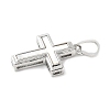 Brass Pave Natural White Shell Pendants KK-S522-01C-P-2