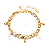 201 Stainless Steel Charm Bracelets WG11553-04-1