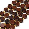 Natural Mahogany Obsidian Beads Strands G-F833-B12-01-2