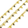 Handmade Faceted Natural Lapis Lazuli Beaded Chains CHC-L050-01G-14-1