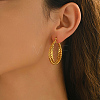 Twist Stainless Steel Hoop Earrings YS2305-3