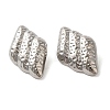 304 Stainless Steel Stud Earrings for Women EJEW-U019-01P-02-2