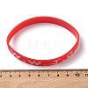 Word WWJD Silicone String Bracelets BJEW-C143-01-5