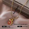 Vintage 304 Stainless Steel Enamel Mouse Pendant Necklaces for Women SV9292-6-1