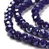 Electroplate Opaque Glass Beads Strands LS-EGLA-A035-P4mm-A09-3