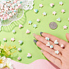120Pcs 3 Styles Crackle Opaque Acrylic Beads OACR-TA0004-77-6
