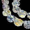 Mixed Styles Electroplate Glass Bead Strands EGLA-H110-01-4