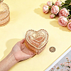 Embossed Heart Transparent Glass Jewelry Storage Boxes with Lid AJEW-HY0003-62B-3