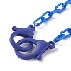 Personalized Opaque Acrylic Cable Chain Necklaces NJEW-JN03432-01-2