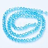 Electroplate Glass Beads Strands EGLA-A034-T10mm-B14-2