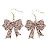 Teachers' Day Acrylic Dangle Earrings EJEW-I325-01G-01-2