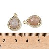 Natural Peach Moonstone Faceted Teardrop Pendants G-U028-02G-01-3