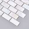Natural Freshwater Shell Mosaic Tile Cabochons SHEL-Q029-07-2