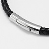 Braided Leather Cord Bracelets BJEW-I200-13-2