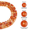 Yilisi 3 Strands 3 Sizes Natural Carnelian Beads Strands G-YS0001-08-10