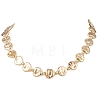 CCB Plastic Heart Beaded Necklaces NJEW-JN05841-02-2