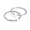 304 Stainless Steel Hoop Earrings EJEW-L232-015P-2