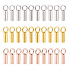 30Pcs 3 Colors 925 Sterling Silver Cord Ends FIND-GO0002-60-1