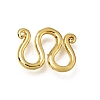 Brass M-Hook Clasps KK-CBA0DF0-14B-G-1