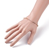 3mm Natural Moonstone Beads Stretch Bracelet for Girl Women BJEW-JB07284-02-3