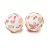 Food Grade Eco-Friendly Printed Silicone Beads SIL-A013-01A-04-2