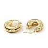 Brass Croissant Chunky Hoop Earrings for Women X-KK-D080-16G-02-2