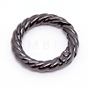 Zinc Alloy Spring Gate Rings PALLOY-WH0081-51A-05-2