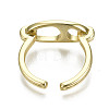 Brass Cuff Rings RJEW-S044-135-NF-4