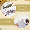 Flower Resin Rhinestone Decorative Corsages for Clothing Accessories PATC-WH0021-064B-3