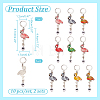 Alloy Enamel Pendant Locking Stitch Markers HJEW-AB00142-2