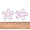 Plated UV Acrylic Beads TACR-S161-04B-4