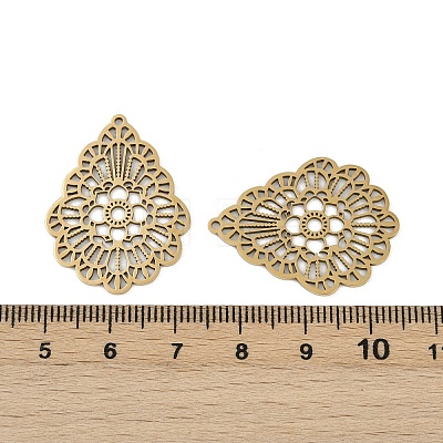 201 Stainless Steel Pendants STAS-U052-02F-G-1