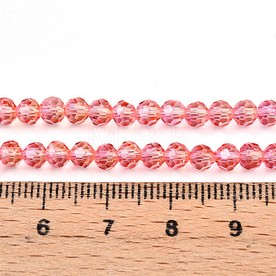 Baking Paint Transparent Glass Beads X1-DGLA-A035-T4mm-A01-1