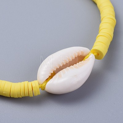 (Jewelry Parties Factory Sale)Eco-Friendly Handmade Polymer Clay Heishi Beads Braided Bracelets BJEW-JB04318-02-1