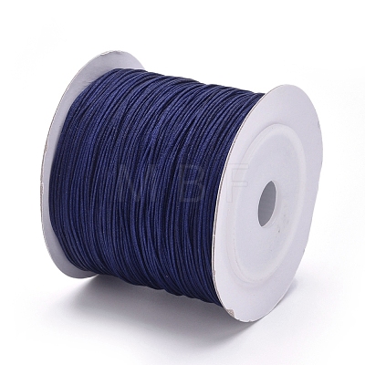 Nylon Braided Cord for Woven Jewelry Making Macrame Craft NWIR-D055-0.6mm-25-1