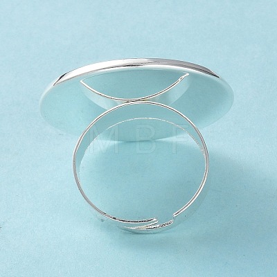 Adjustable 201 Stainless Steel Finger Rings Components STAS-G187-01S-25mm-1