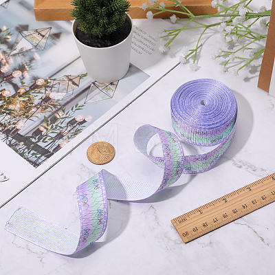 10 Yards Polyester Printed Grosgrain Ribbon OCOR-GF0002-36B-1