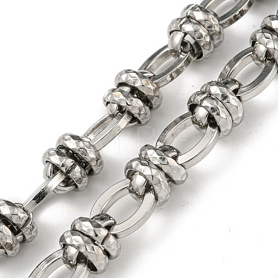 201 Stainless Steel Link Chain Necklace STAS-Z056-01P-1