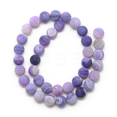 Natural Weathered Agate Bead Strands X-G-S237-4mm-13-1