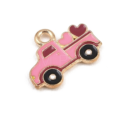 Valentine's Day Alloy Enamel Pendants ENAM-I084-01KCG-01-1