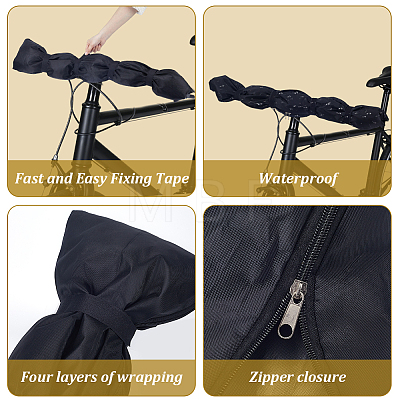 Waterproof Dustproof Oxford Cloth Bicycle Handle Cover ABAG-WH0040-69-1