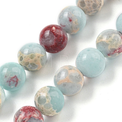 Synthetic Shoushan Stone Beads Strands G-H060-04C-1