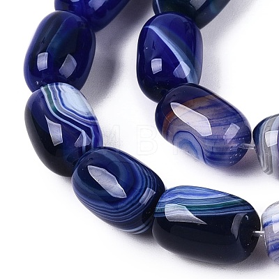 Natural Agate Beads Strands G-N356-02B-08-1