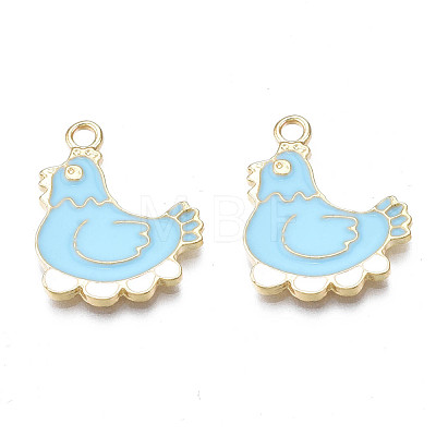 Alloy Enamel Pendants PALLOY-N170-033C-NR-1