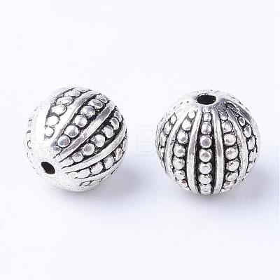 Tibetan Style Alloy Beads TIBE-Q063-102AS-RS-1