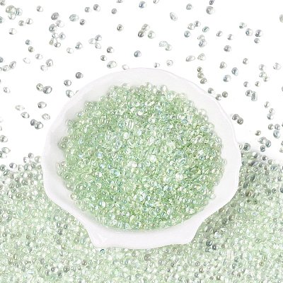 Transparent Electroplate Glass Beads EGLA-Q138-01C-1