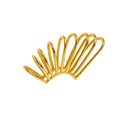 Brass Hollow Spring Cuff Earrings FS-WG2B78B-01-1