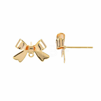 Brass Stud Earring Findings KK-S360-174-1