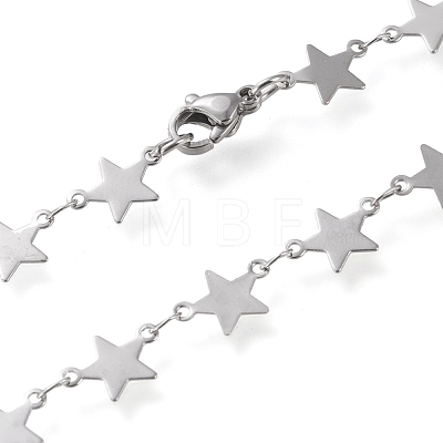 304 Stainless Steel Link Chain Necklaces STAS-I156-26P-1